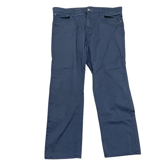 Weatherproof Vintage Men's 38 x 30 Gray Flat front Comfort Waist Straight Pants - Picture 1 of 4